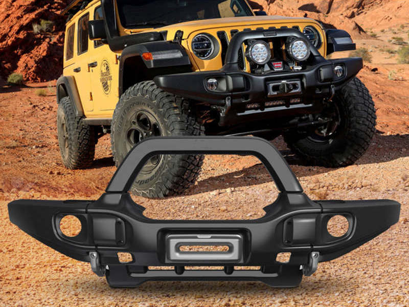 AEV Style Full Width Steel Front Bumper For Jeep Wrangler JL - Buy Jeep ...